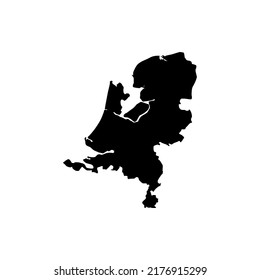 Best Netherlands Map Icon Vector For The Best Netherlands Map Logo Design Illustration