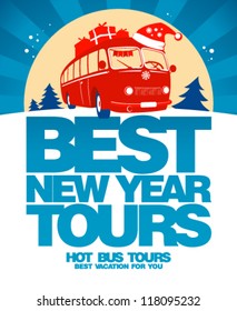 Best New Year tours design template.