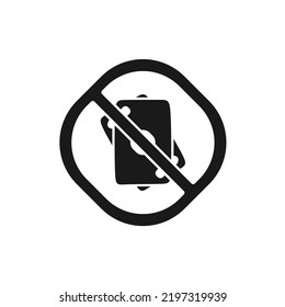 The best No Gambling Sign icon vector. Prohibition symbol illustration in trendy style. Suitable for many purpose.