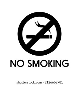 The best of No Smoking icon vector, logo template illustration in trendy style. Suitable for various purposes.