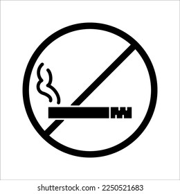 The best of No Smoking icon vector, illustration logo template in trendy style. Suitable for many purposes.