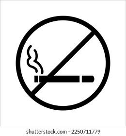 The best of No Smoking icon vector, illustration logo template in trendy style. Suitable for many purposes.