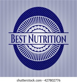 Best Nutrition emblem with jean high quality background