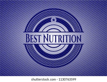 Best Nutrition emblem with jean texture