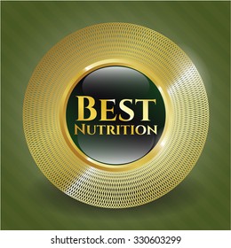 Best Nutrition golden emblem or badge