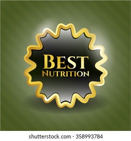 Best Nutrition golden emblem or badge