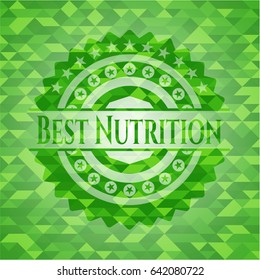 Best Nutrition green mosaic emblem