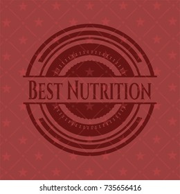 Best Nutrition red emblem. Retro