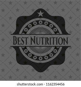 Best Nutrition retro style black emblem