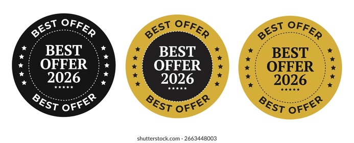 Best Offer 2026 Vector Badge Collection