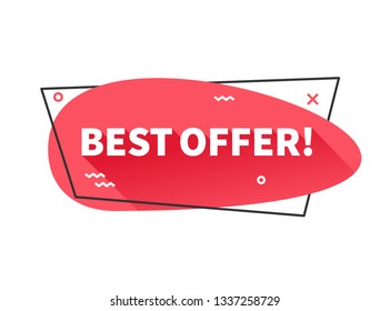 Best Offer Banner Vector Design