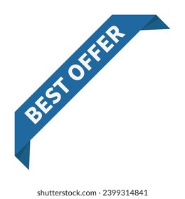 Mejor Oferta En Forma De Cinta De Rectángulo Azul Para Publicidad Comercial Marketing Información De Medios Sociales
