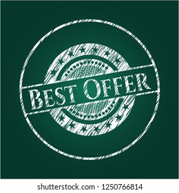 Best Offer with chalkboard texture