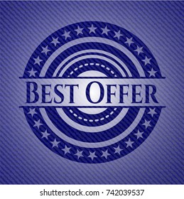 Best Offer denim background