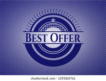 Best Offer with denim texture