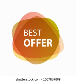 best offer, discounts, color design, vector, advertising banner, offer icon, web suggestion