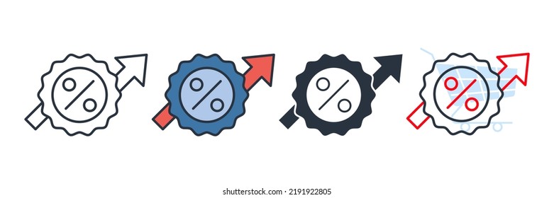 best offer icon logo vector illustration. Discount symbol template for graphic and web design collection