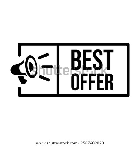 best offer icon with white background