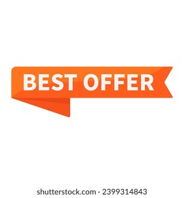 Mejor Oferta En Forma De Cinta De Rectángulo Naranja Para Promoción Comercialización De Negocios Información De Medios Sociales
