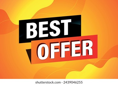 best offer poster banner graphic design icon logo sign symbol social media website coupon

