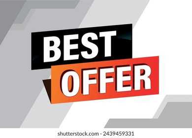 best offer poster banner graphic design icon logo sign symbol social media website coupon

