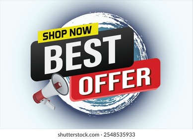 best offer poster banner graphic design icon logo sign symbol social media website coupon

