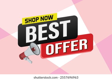 best offer poster banner graphic design icon logo sign symbol social media website coupon

