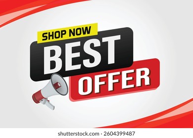 best offer poster banner graphic design icon logo sign symbol social media website coupon

