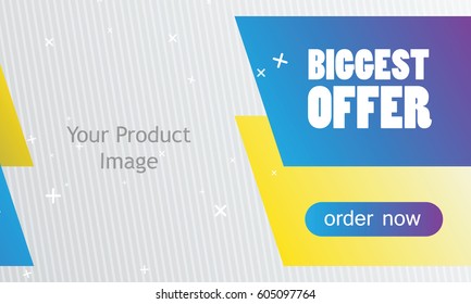 best offer for  product sales banner