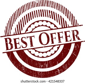 Best Offer rubber grunge texture stamp