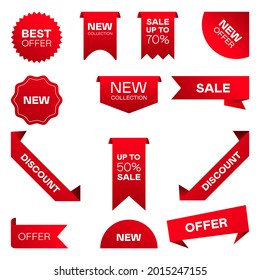 Best offer, sale, discount, new tag labels. Offer label png vector isolated on white background