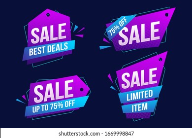 Best Offer Sale Labels Discount Set Tags Collections 