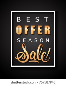 Best Offer Season Sale Lettering
