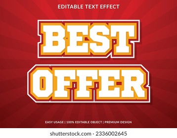 best offer text effect template