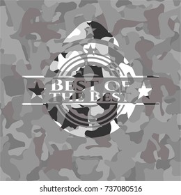 Best of the Best on grey camo texture