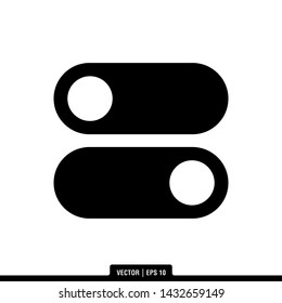 The best On Off Switch icon vector, illustration logo template in trendy style. Suitable for many purposes.

