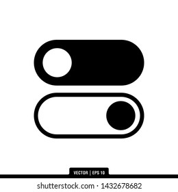 The best of On Off Switch icon vector, illustration logo template in trendy style. Suitable for many purposes.
