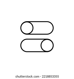 The best On Off Switch icon vector, illustration logo template in trendy style. Suitable for many purposes.