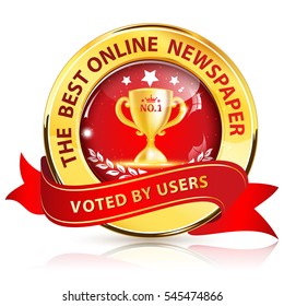 Best Online Newspaper, Voted by users - award distinction with Champions cup
