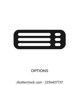 The Best Options Icon Vector. Symbol Illustration In Unique Trendy Style. From Computer Operating System Icons Theme Collections. Suitable For Many Purpose.