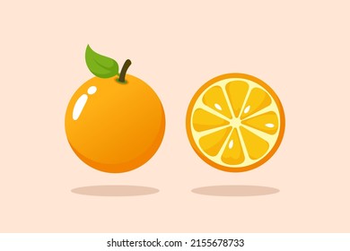 Best Orange Illustration Vector Isolated Image High Quality