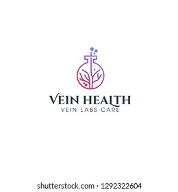 best original logo and designs concept for vein, blood, artery health care science research lab