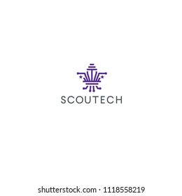 best original logo designs inspiration and concept for scout technology by sbnotion