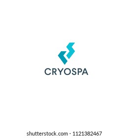 best original logo designs inspiration and concept for CryoSpa freeze technology by sbnotion