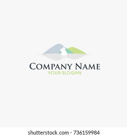 best original logo designs inspiration and concept for mountain and horse rider or coachman equestrian by sbnotion