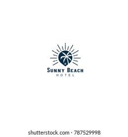 best original logo designs inspiration and concept for sunny beach hotel by sbnotion
