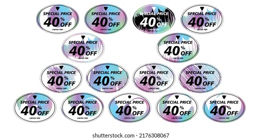 Best Oval Price tags sticker. Price labels with various shapes. Sticker shapes for design mockups. Price tags stickers for preview tags, labels, price tags, coupons and discount