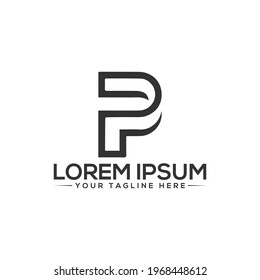 The Best P logo Unique P logo and  minimalist luxury logo Best Design 