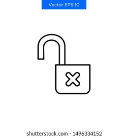 The Best Padlock Simple Icon Vector Security Safe