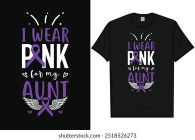 Best pancreatic cancer awareness fighting against pancreatic cancer stronger than cancer i wear purple for dad i wear purple mom typography graphics tshirt design